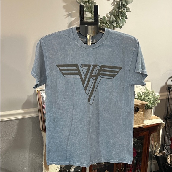 Van Halen Men's Short Sleeve Blue Tee - Picture 1 of 5